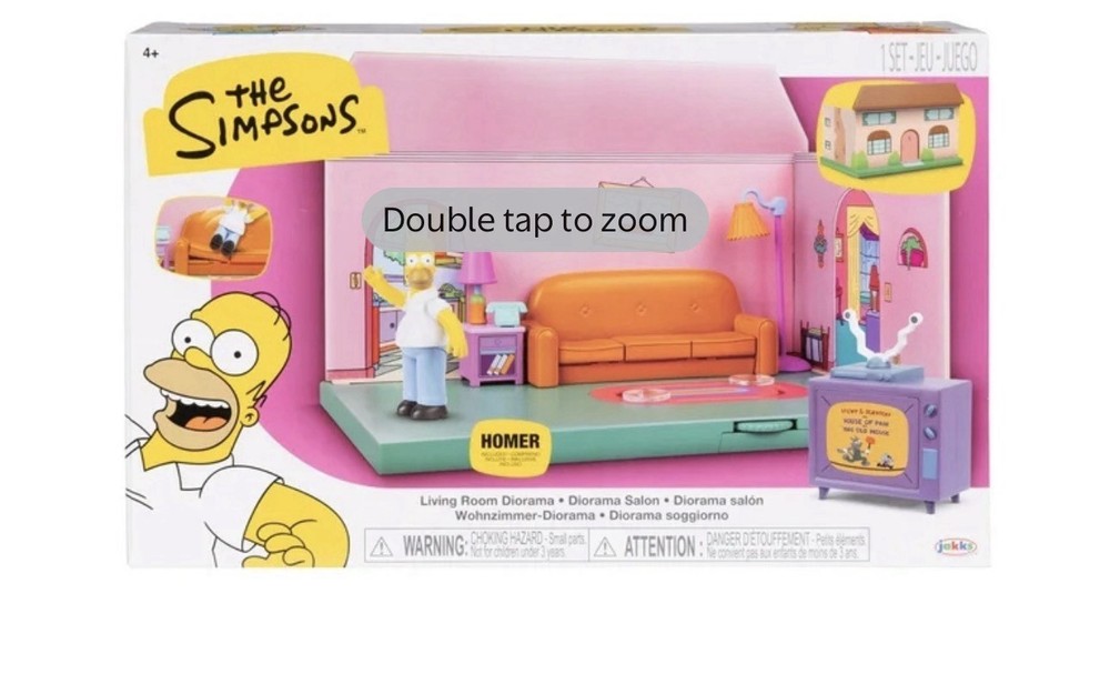 Jakks Pacific The Simpsons Living Room Diorama 2.5″ Figure Scale Playset New