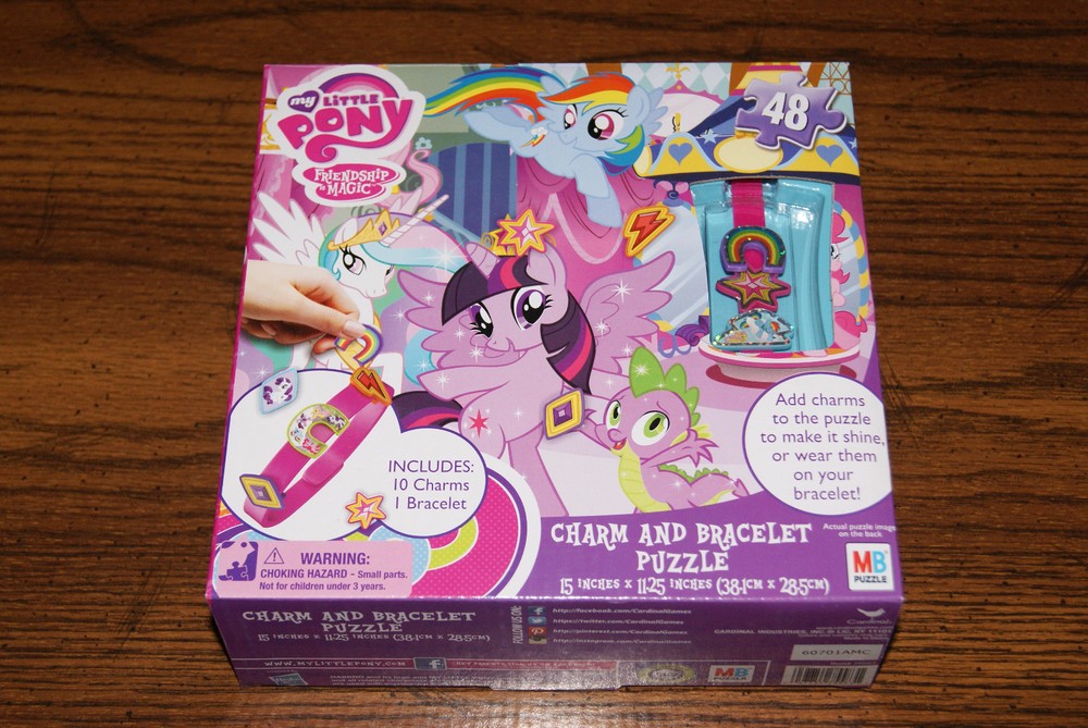 NEW My Little Pony 48 pc Puzzle Charm Bracelet Friendship Magic FREE S/H! BCR