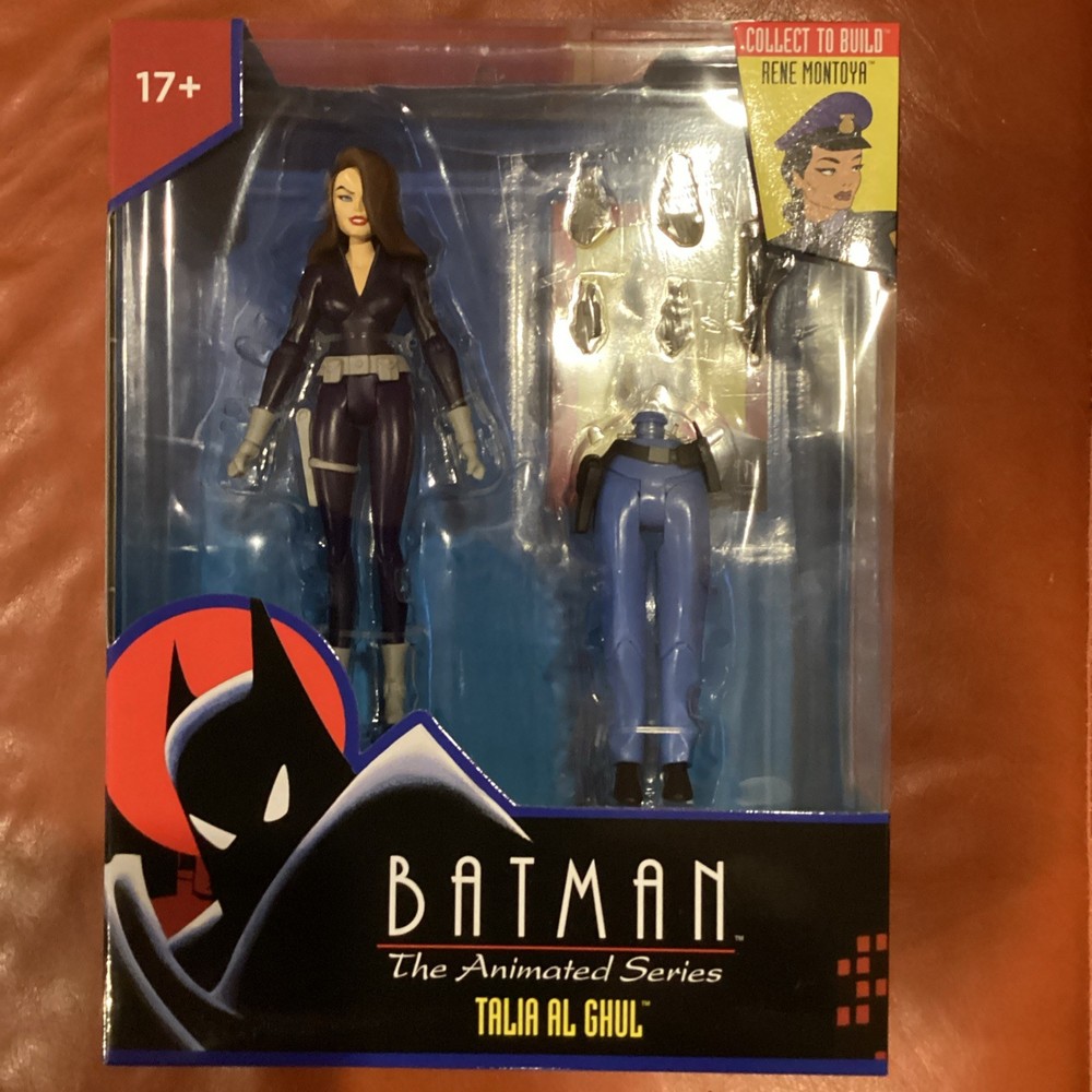 McFARLANE BATMAN THE ANIMATED SERIES BTAS TALIA AL GHUL!! RENE MONTOYA BAF Wave