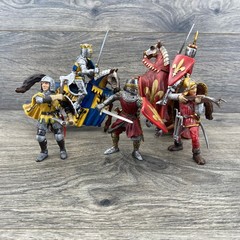 Schleich Medieval Knights Action Figures Set Kids 2003 Vintage 5pc