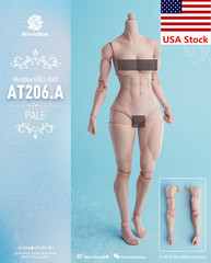 Worldbox AT206A 1/6 Pale Female Muscle Super Flexible Body 12”Action Figure