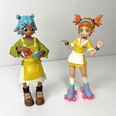 POP MART Peach Riot Rise Up Series Figures – Gigi Diner and Frankie Barista
