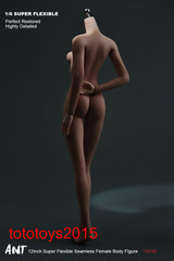 STOCK 1:6 Flexible Female Seamless Pale Skin Figure Body Hand shape+Bikini Set