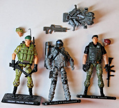GI Joe ULTIMATE Retaliation ROC ROADBLOCK FLINT DUKE Customs lot 1:18 SOLD AS IS