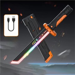 Outdoor Toy Bright Sword Multi-Color Flash LED Light Shine Cosplay Sword Toy
