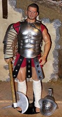1/6 Scale Custom Kaustic Plastik Gladiator w Metal Armor & Helmet