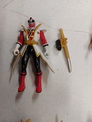 Power Rangers Samurai action figures lot Of 8 Weapons Blue Red Green R38