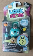 lot of 2 Hasbro Lock Stars- Aqua Spotted Monster and Orange Fish E3221/E3103 New