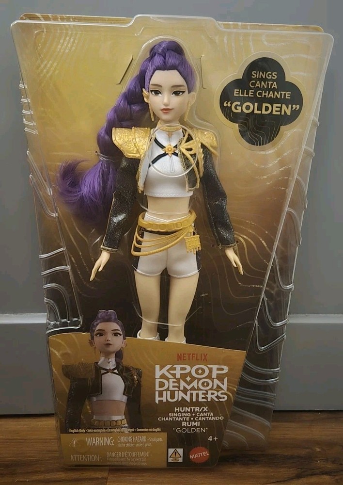 Mattel Kpop Demon Hunters Huntr/x Rumi Golden Singing Doll New In Hand!