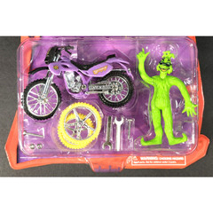 VTG Dr. Seuss How The Grinch Stole Christmas Extreme Dirt Bike Bendable Figure