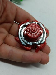 Beyblade B-105 Achilles Burst Auth. Tomy Hasbro red silver gold