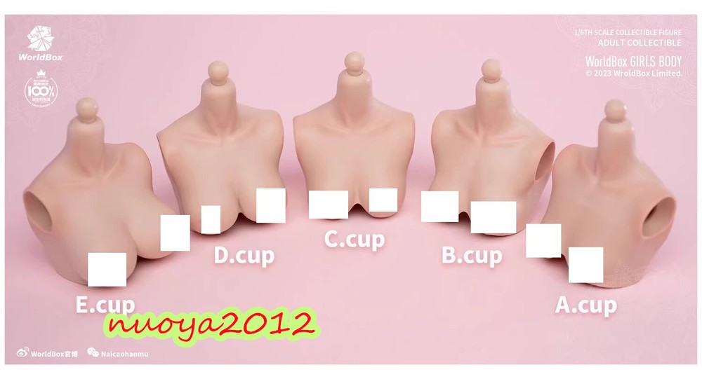 Worldbox 1:6 Big Bust Breast Replacement Cover Model For 12” Female Figure Body