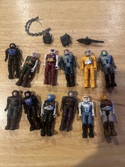 vintage STARCOM LOT of 12 FIGURES Few Accessories