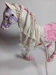1991 Lewis Galoob Toys Starlight Walking Nod White Horse Working with Remote Box
