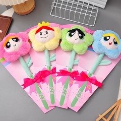 Powerpuff/Girls Series Plush Toy Creativity Artificial Flowers Stuffed Toy Gift
