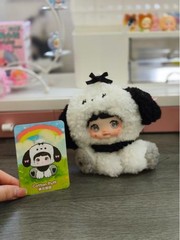 Nommi Sitting Zoo Series Plush Doll Blind Box Pendant Keychain Toy Random 1 Pc