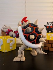 Epic 10” Dry Bowser – 3D Printed Skeleton King – Mario Collector’s Must-Have!