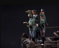 Diorama 1/72 WW2 Germany soldier Russian Sniper army toy fit 1:72 TANK