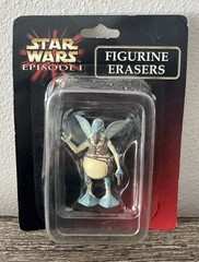 Lot of 5 STAR WARS Episode 1 Figurine Eraser Darth Maul R2 Anakin Sebulba NOS