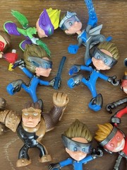 Ninja Kidz TV Mini Figures Lot of 20 Shadow Masters Mystery Chest Masks Weapons