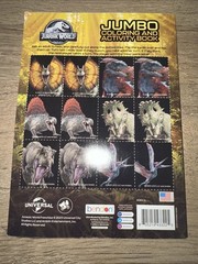 Jurassic World JUMBO Coloring and Activity Book Tear On Bottom