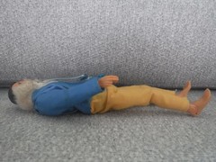 Madelman Spain 6″ action figure Pilot with Jacket & Pants 1970s incomplete