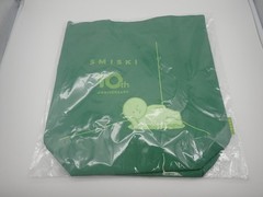 Smiski 10th Anniversary Tote Bag Dark Green + Free Magnet and Stickers