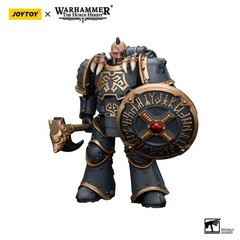1PCS JOYTOY Warhammer 40K 1/18 Action Figure Space Wolves Grey Slayer Pack Mode
