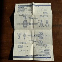 Vintage GI Joe Cobra ARAH Large Set Of Original Blueprints Canadian Released