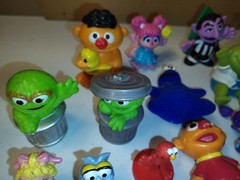 Vintage To Modern Sesame Street Mixed Toy Lot Sale Kermit Elmo Big Bird Oscar