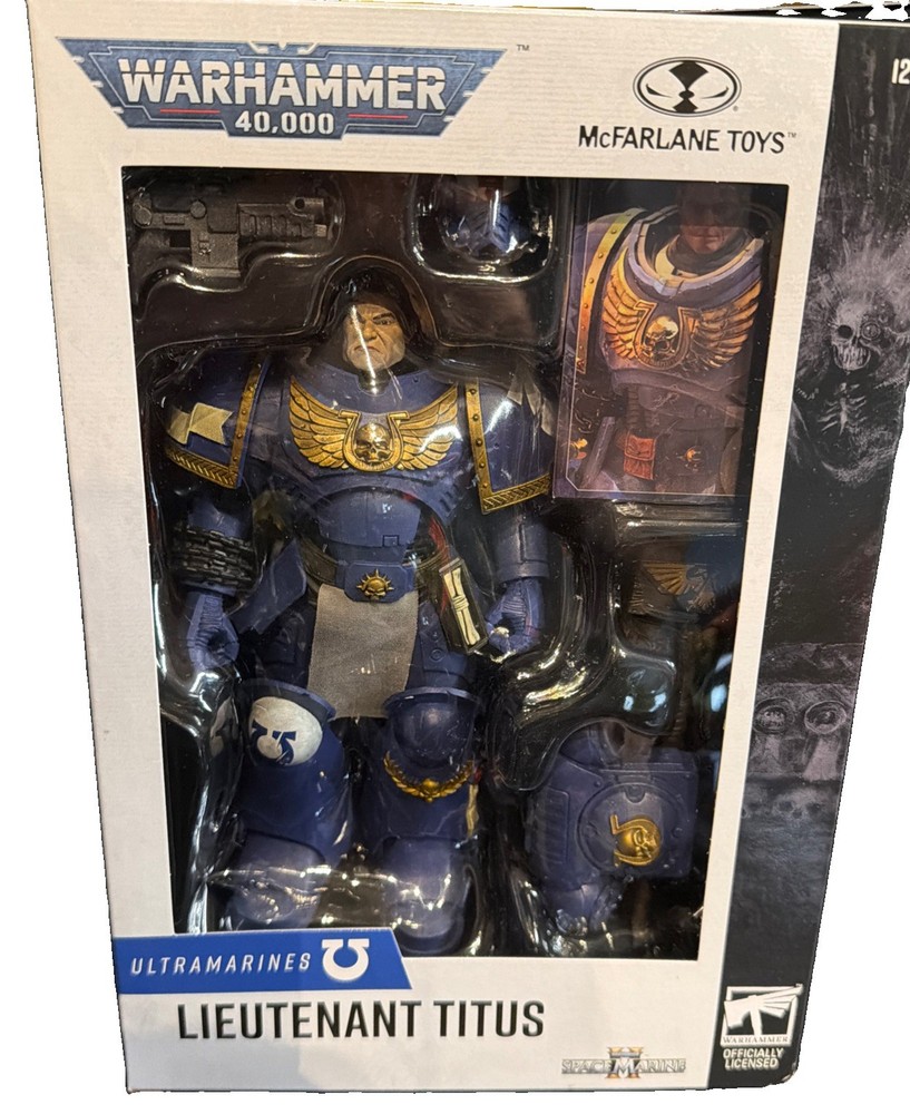 McFarlane Warhammer 40000 Lieutenant Titus Space Marine 7″ Action Figure