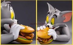 Soap Studio Cat & Mouse Hamburger Bust PVC Figure Limited Model Fashion Toys