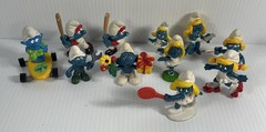 Vintage Smurfs Lot Of 11! Peyo Schleich Collectible Figures. 70’s mostly 80’s.