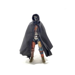 SU-375-NDHC-BK: Black Wired hood cape for 3.75″ Acid Rain Star Wars (No Figure)