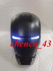 US Stock!!! Autoking Iron Man Full Black MK5 Helmet Voice Activated Cosplay Mask