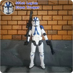3.75 Inch Clone Trooper 1/18 501st 104th Wolffepack 212th Cody Action