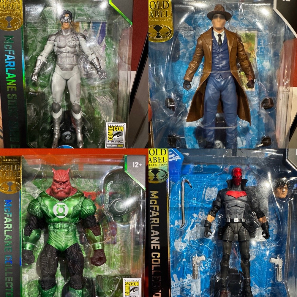 McFarlane 2026 DC Kyle Rayner Kilowag Red Hood and Question Gold Label SDCC