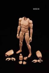 USA MX02-B 1/6 Male Soldier Super Flexible PVC Body Doll Fit 12in Action Figure