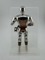 Vintage Mighty Morphin Power Rangers Silver Ranger Action Figure Metallic