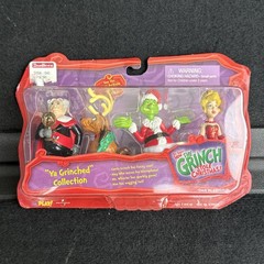 2x Lot Vintage 2000’s Playmates The Grinch Stole Christmas Figures New Sealed