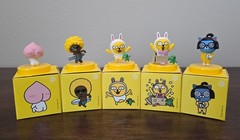 Kakao Friends 5 PCS Mini Figure Apeach Jay-G Muzi & Con Neo – US seller