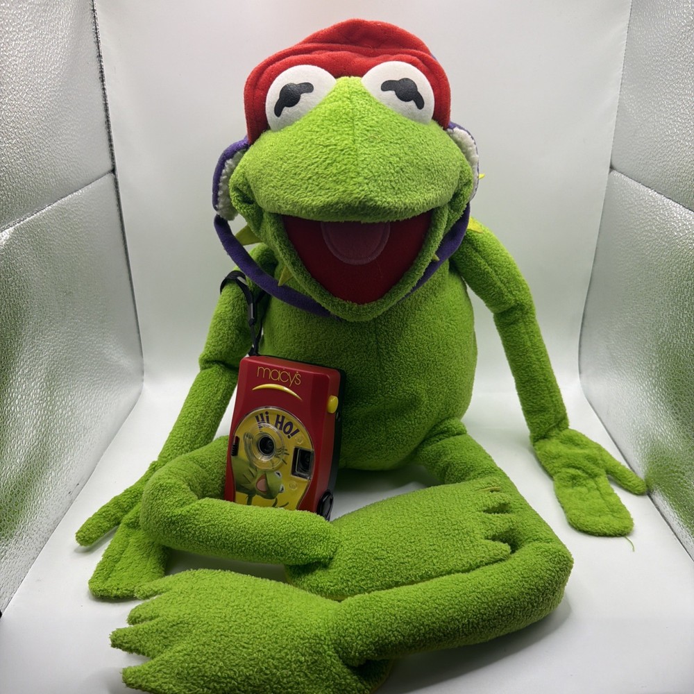 Kermit The Frog Macys Official Frog-Tographer Plush 26″ With Camera