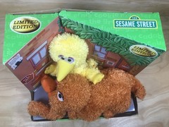 Sesame Street Best Pals Big Bird Snuffleupagus Stuffed Animal Plush 2008 New NIB