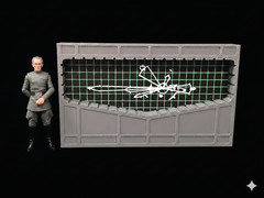 DEATH STAR WINDOW VIEW SCREEN 1:12 scale figure diorama accessory Star Wars