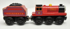 Thomas & Friends Wooden Railway Train Engine Mike & Tender Britt Allcroft 1999
