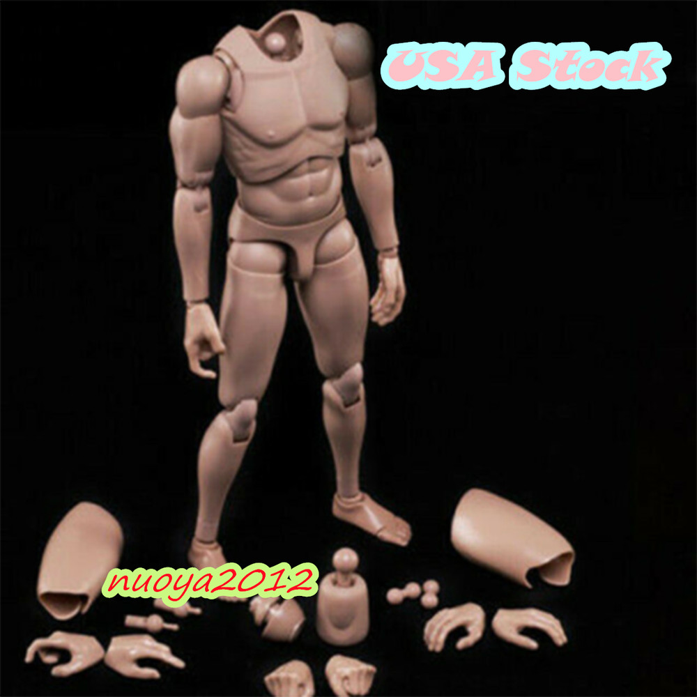 1:6 MX02-A Europe Skin Male Action Figure Body 12inch Flexible PVC Soldier Model
