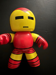 Mighty Munny Iron Man Marvel Plastic Figure Red/Yellow/Black Comic Heroes