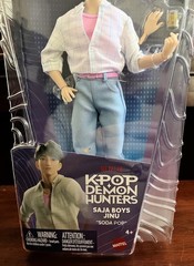 Mattel K-POP Demon Hunters Saja Boys Jinu Fashion Anime Soda Pop Doll New Sealed