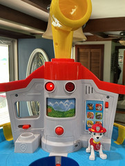 Paw Patrol My Size 33″ Lookout Tower Tested 4 Figures 6 Vehicles Works Clean