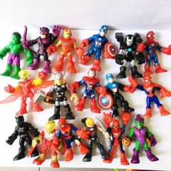 Random Lot 5pcs- Playskool Heroes Marvel Super Hero Adventures Figure Boy Toy